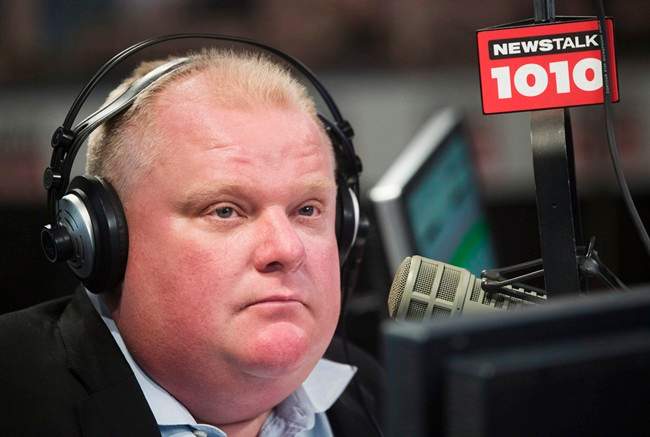 May 24Ford issues first statement since crack video allegations: [tweetable text="May 24: 'I cannot comment on a video I haven't seen or does not exist.' #yearinford"]"I do not use crack cocaine, nor am I an addict of crack cocaine. As for a video, I cannot comment on a video I haven't seen or does not exist."[/tweetable] And he won’t step down.[tp_video id=588743]May 25Globe and Mail article alleges Doug Ford dealt drugs in the 1980s. Ford denies these claims.[tp_video id=589957]May 26[tweetable text="May 26: Ford brothers are back on the radio, calling journalists 'maggots,' saying 'there is no video' #yearinford"]Ford brothers are back on the radio, calling journalists "maggots,"[/tweetable] insinuating they do drugs and saying “there is no video.”May 27George Christopolous and Isaac Ransom resign. And Ford apologizes for calling reporters maggots. “I sincerely apologize to each and everyone of you. I understand you have a job to do,” he said.May 30Kia Nejatian and Brian Johnston resign. Mayor has no plans to do the same.June 15A woman is charged after [tweetable text="June 15: A women's charged for throwing a drink at Ford during the Taste of Little Italy. #yearinford"]throwing a drink at Ford during the Taste of Little Italy[/tweetable] festival. The charges are later dropped.June 19Ford staffer Chris Fickel resigns.June 26Ford staffer and close friend of the family David Price is suspended after apparently making misleading phone calls to radio shows and reporters.July 17Council votes for Scarborough subway.July 18[tweetable text="July 18: Gawker donates its Crackstarter funds. #yearinford"]Unable to get its hands on the video[/tweetable], Gawker donates its Crackstarter funds to four Toronto non-profits.Aug. 9[tweetable text="Aug. 9: Video of Rob Ford apparently inebriated at the Taste of the Danforth. #yearinford"]Video of Rob Ford apparently inebriated at the Taste of the Danforth [/tweetable]causes a stir when it’s posted on YouTube.[tp_video id=773740]