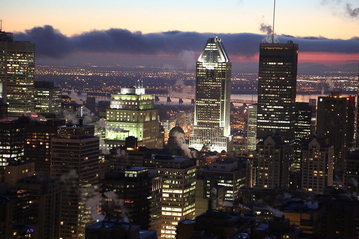 Montreal skyline.
