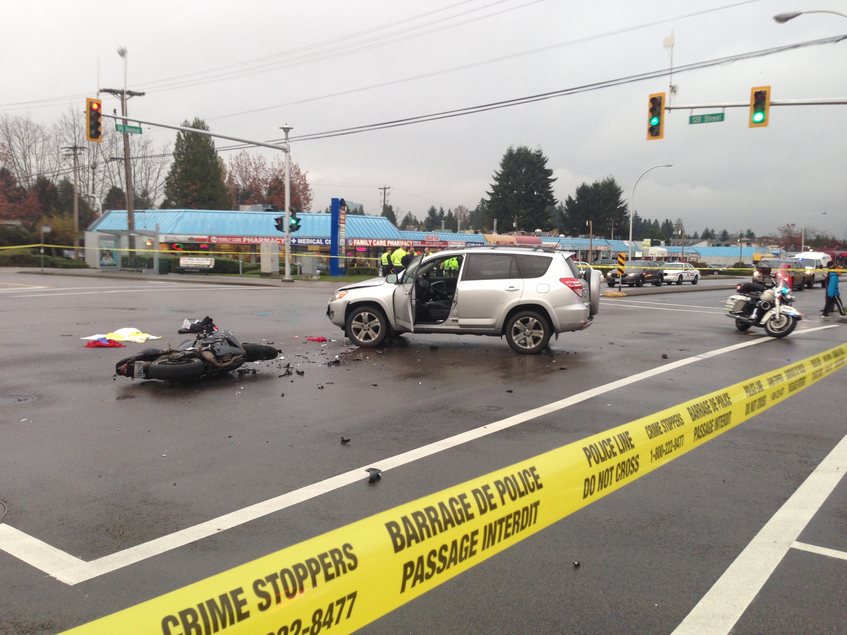 Motorcyclist dies after collision with vehicle in Surrey - BC ...