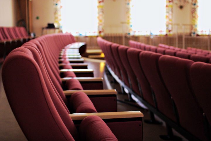 Movie theatre seats.