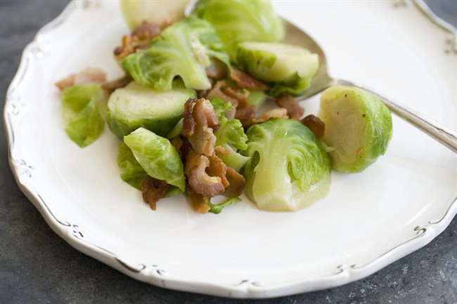 Brussels sprouts with bacon.