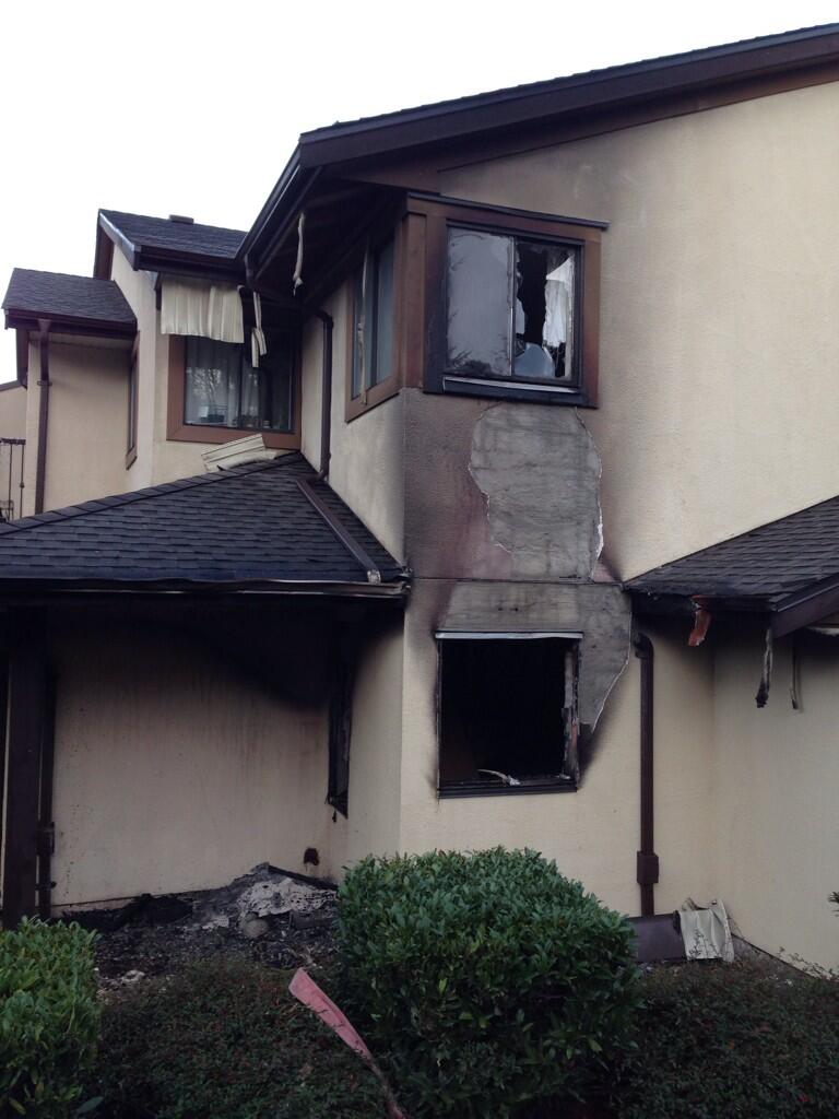 Fire at a home in North Vancouver on November 25.