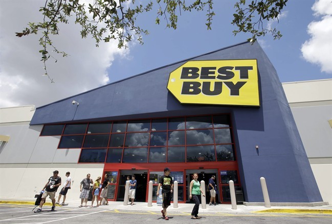 Best Buy Canada says about 950 employees will be laid off at its Best Buy and Future Shop stores as the retailer reduces management and combines some of its sales departments.