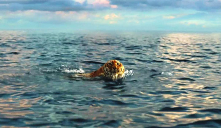 A tiger used in 'Life of Pi' nearly drowned, according to a monitor from the American Humane Association.