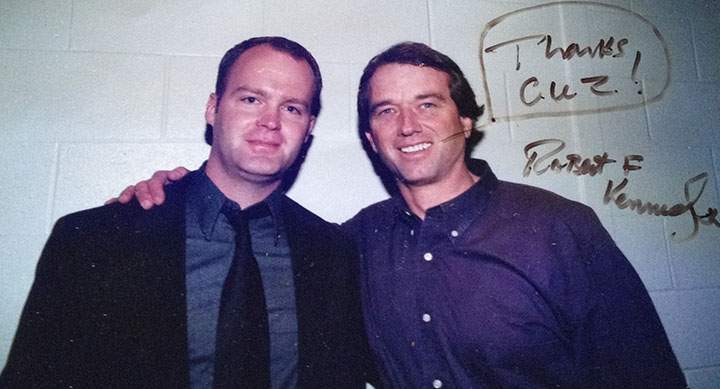 John Robert Kennedy and Robert F. Kennedy Jr., pictured in Hamilton, Ont. in 2002.