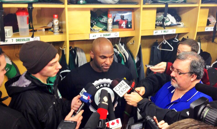 Roughriders clean out their lockers after Grey Cup win; some may not be back next season.