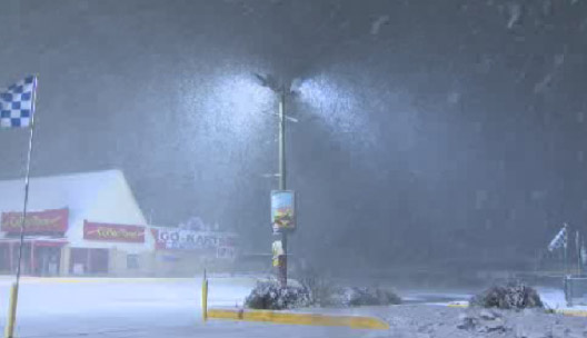 Barrie, Ont. will receive nearly 5 cm of snow before it ends early Friday morning.