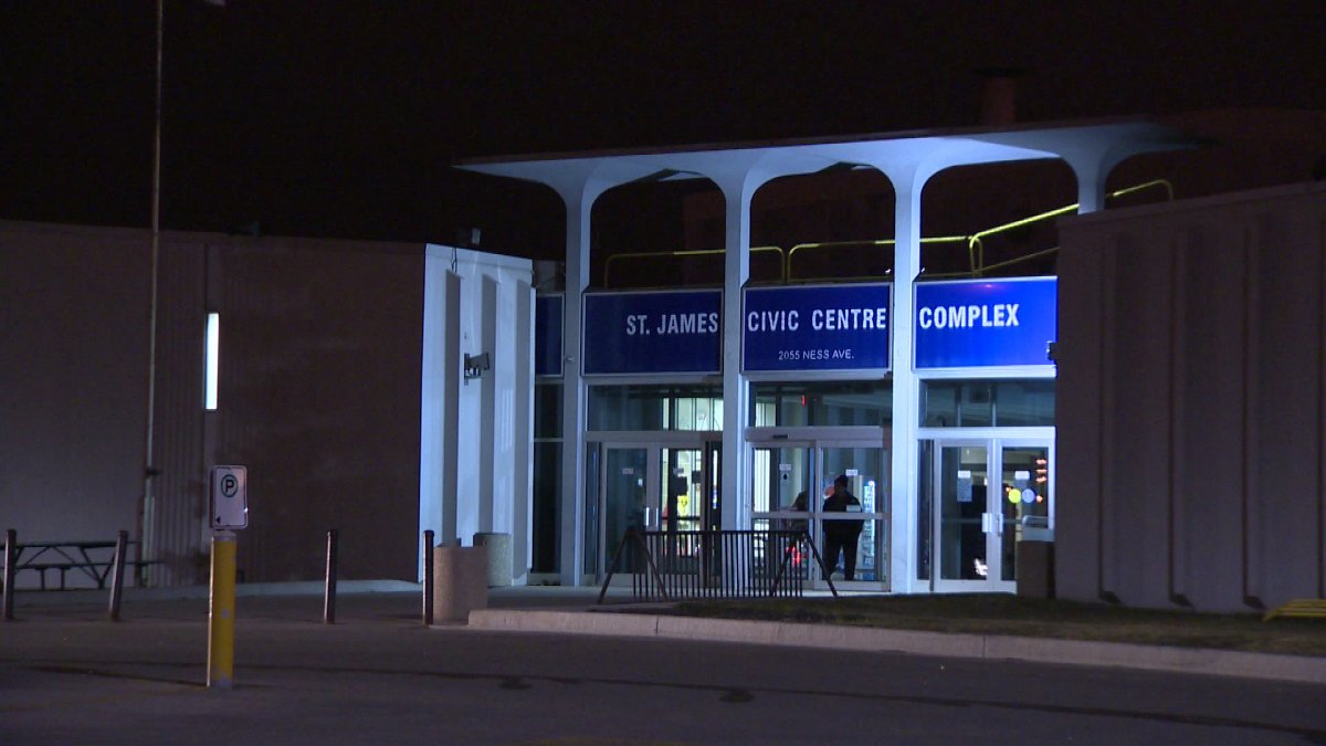 People were turned away from the St. James Civic Centre Tuesday after a fire broke out at the arena.