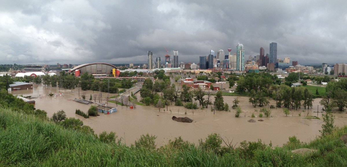 A look at the extensive damage to the Saddledome during the June flood. Global Calgary/June 21.