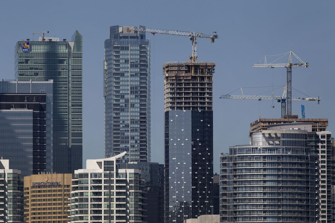 Condo development has boomed in Toronto in recent years along with the broader market. The city, alongside Vancouver and Calgary, continues to see property values rise fast while the rest of the country cools.