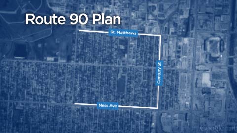 A city committee discussed a plan to beautify Route 90.