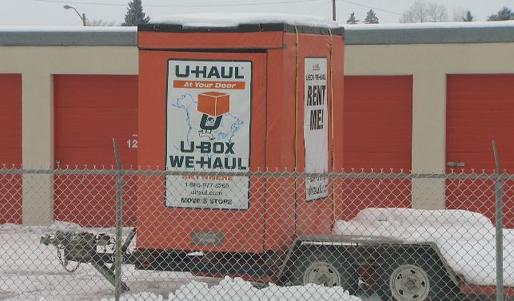 A U-Haul U-Box pod.
