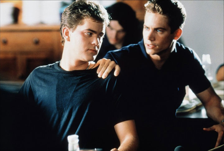Paul Walker, right, with Canadian actor Joshua Jackson in the made-in-Toronto film ‘The Skulls.’
