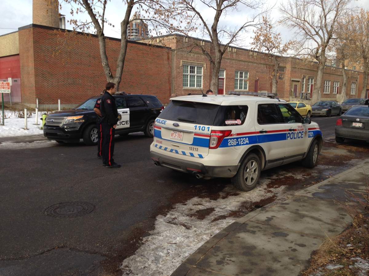 Western Canada High School was locked down. Jerry Favero/Global Calgary.