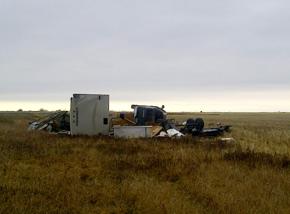 Thursday morning RCMP responded to a single vehicle accident on Highway #39 south of Ralph, Sask.