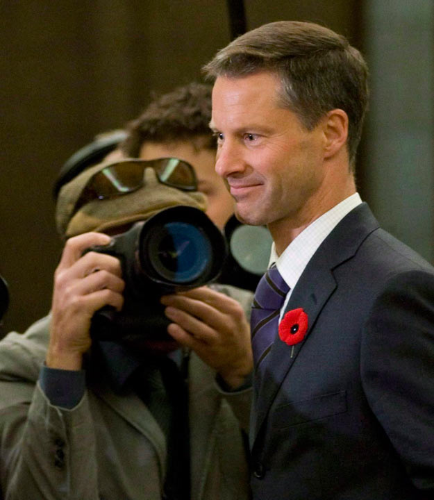 Nigel Wright, chief of staff for Prime Minister Stephen Harper, appears as a witness at the Standing Committee on Access to Information, Privacy and Ethics on Parliament Hill in Ottawa, Tuesday, Nov.2, 2010. The prime minister says his chief of staff was "dismissed" earlier this year after writing a $90,000 cheque to pay back Sen. Mike Duffy's inappropriate expenses.THE CANADIAN PRESS/Adrian Wyld.