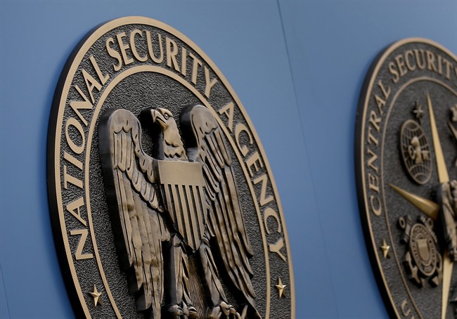 A sign stands outside the National Security Administration (NSA) campus on Thursday, June 6, 2013, in Fort Meade, Md.