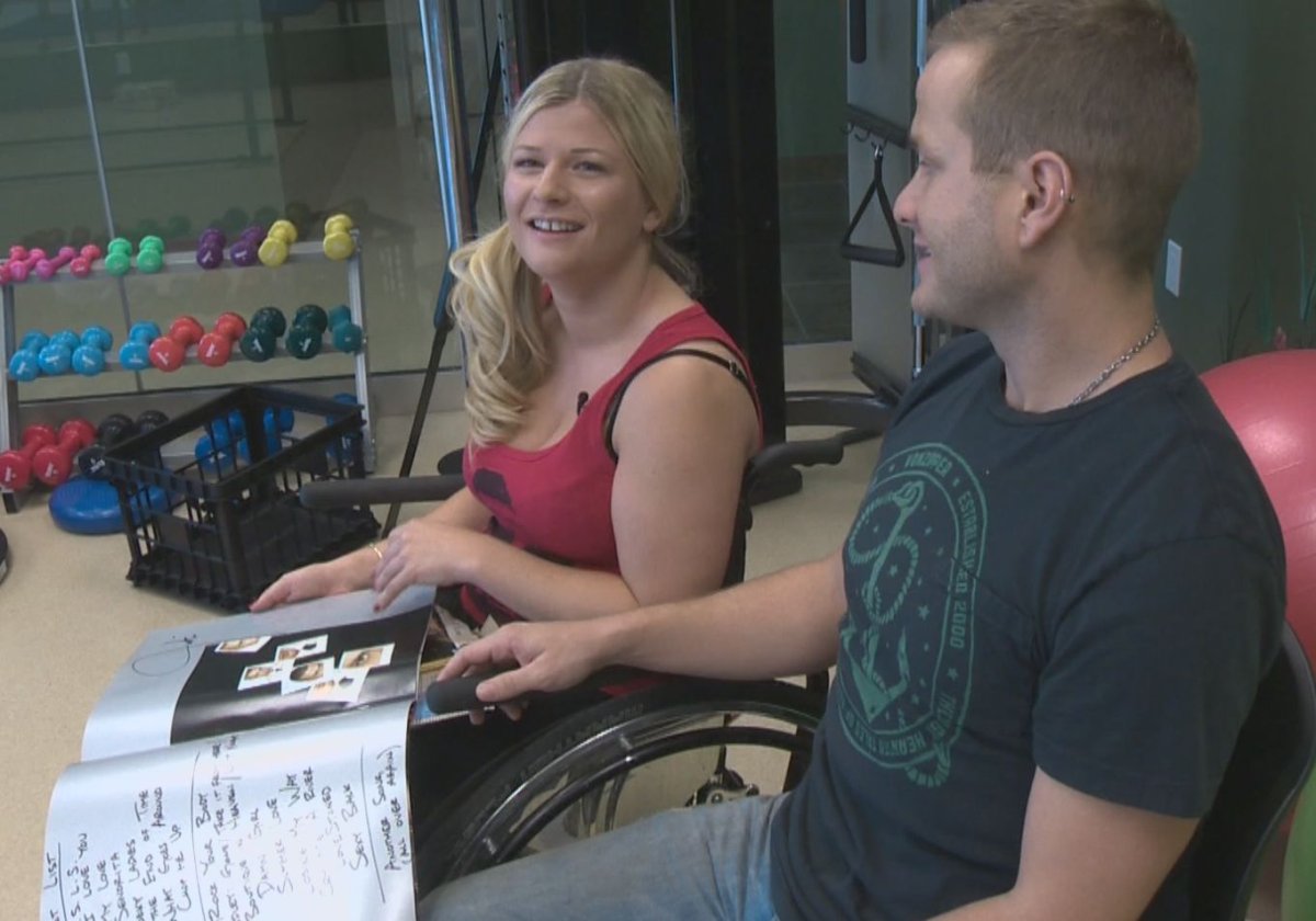 27-year-old Amanda Renneberg is a huge Justin Timberlake fan. She has Friedreich's Ataxia.