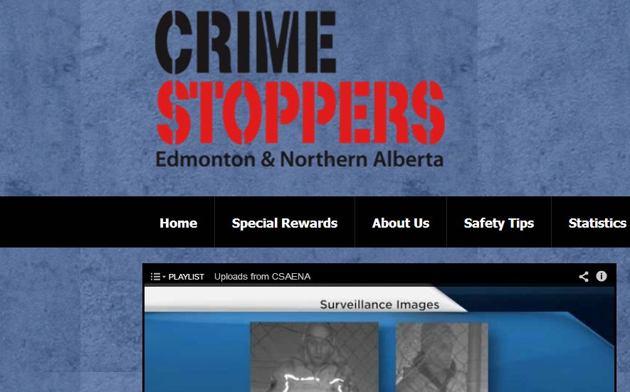 Crime Stoppers of Edmonton and Northern Alberta.
