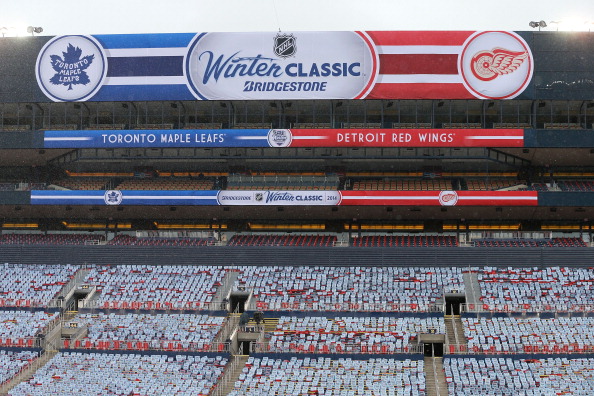 A general view of stadium seating is seen during the 2014 Bridgestone NHL Winter Classic Build-out on December 30, 2013 at Michigan Stadium in Ann Arbor, Michigan.