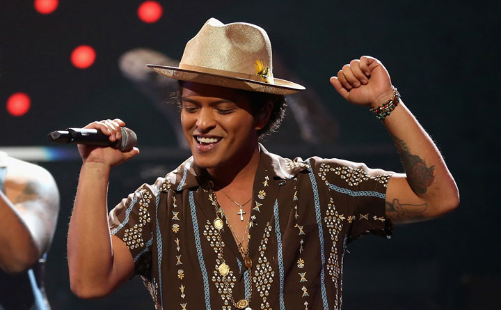 Bruno Mars, pictured in September 2013.