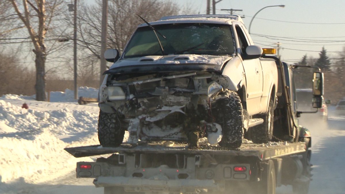 A man is dead after a crash in an industrial area of Winnipeg early Sunday morning.