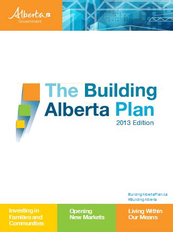 Building Alberta brochure cover.