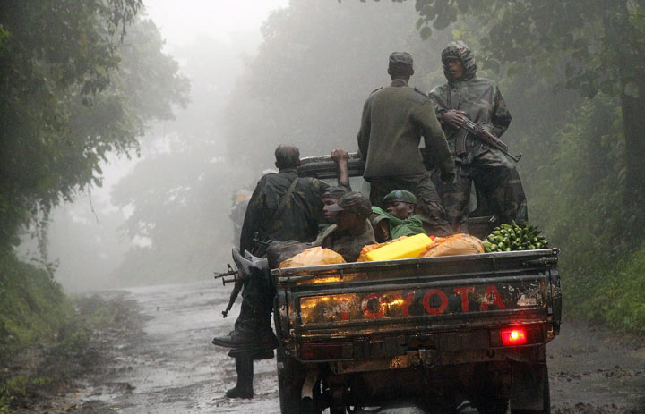 In this file photo, Congolese M23 rebels are pictured on Dec. 5, 2012.