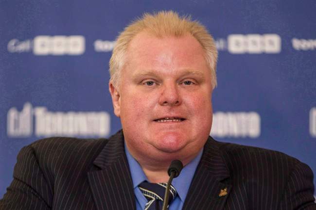Toronto Mayor Rob Ford speaks in Toronto on Tuesday December 10 2013.