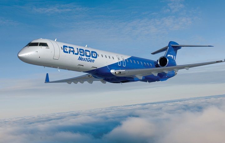 Bombardier's CRJ900 NextGen aircraft.