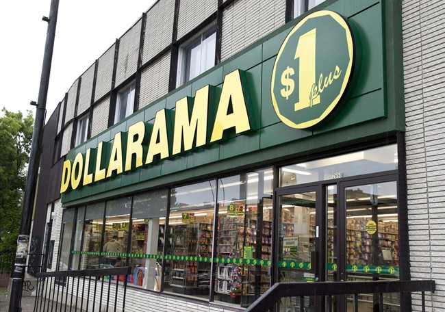 A Dollarama store is seen June 11, 2013 in Montreal.