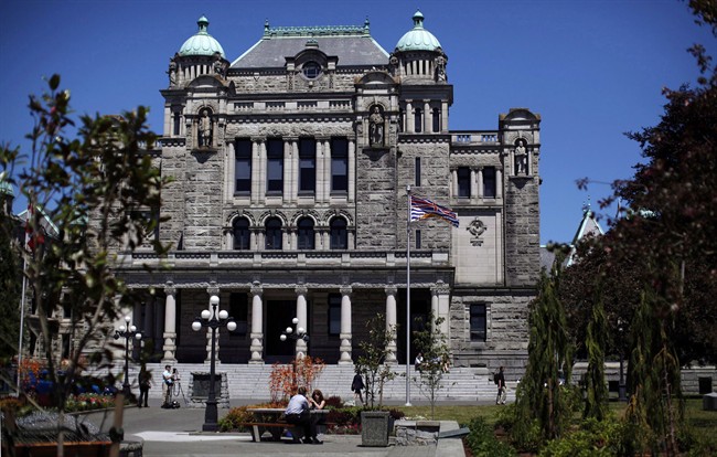 The B.C. Legislative building is shown in Victoria, July 2, 2013. THE CANADIAN PRESS/Chad Hipolito.