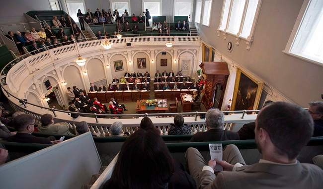 MLAs are pictured in the Nova Scotia legislature on March 26, 2013. 