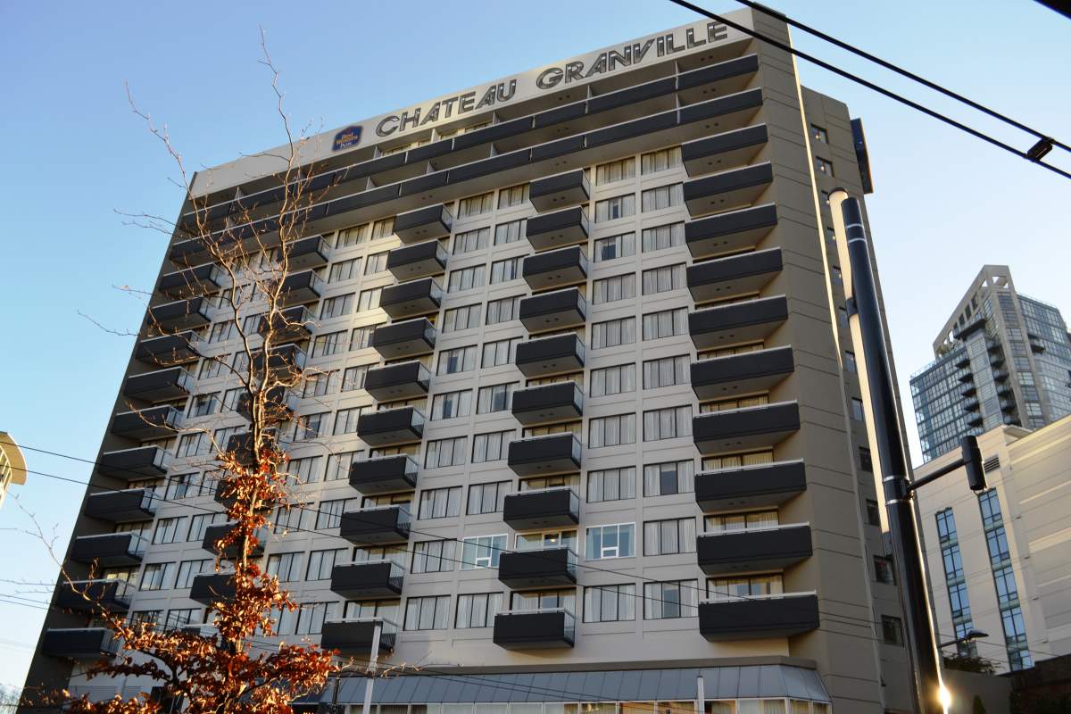 The Best Western Plus Chateau Granville on Granville Street in downtown Vancouver.
Credit: Best Western Plus Chateau Granville.