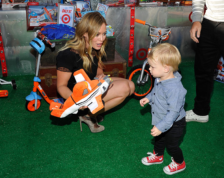 Hilary Duff with son Luca, pictured in August 2013.