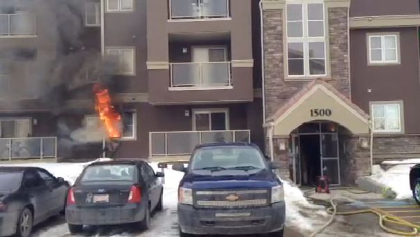 A fire at a condo complex in Edgemont on Dec. 26.