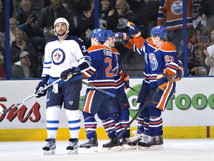 Winnipeg Jets Edmonton Oilers NHL hockey