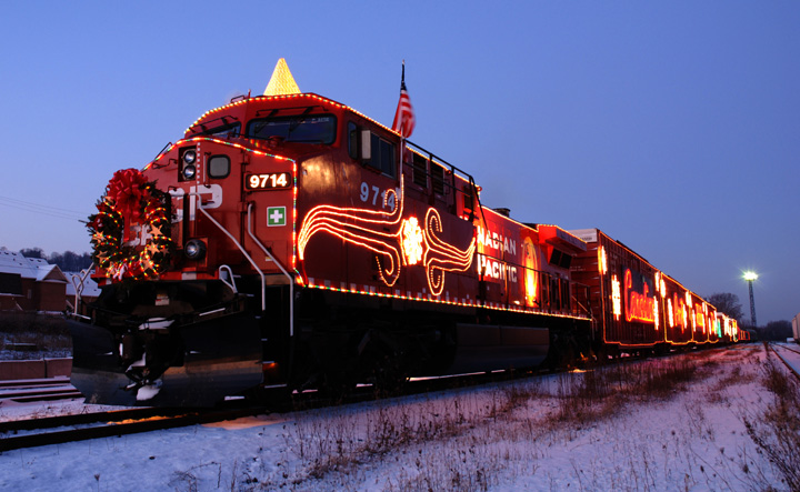 The 2013 Canadian Pacific holiday train program is making a difference with a stop in Saskatoon on Wednesday evening.