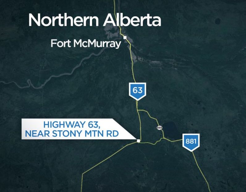 Location of  Highway 63 fatal crash on Tuesday, December 10.
