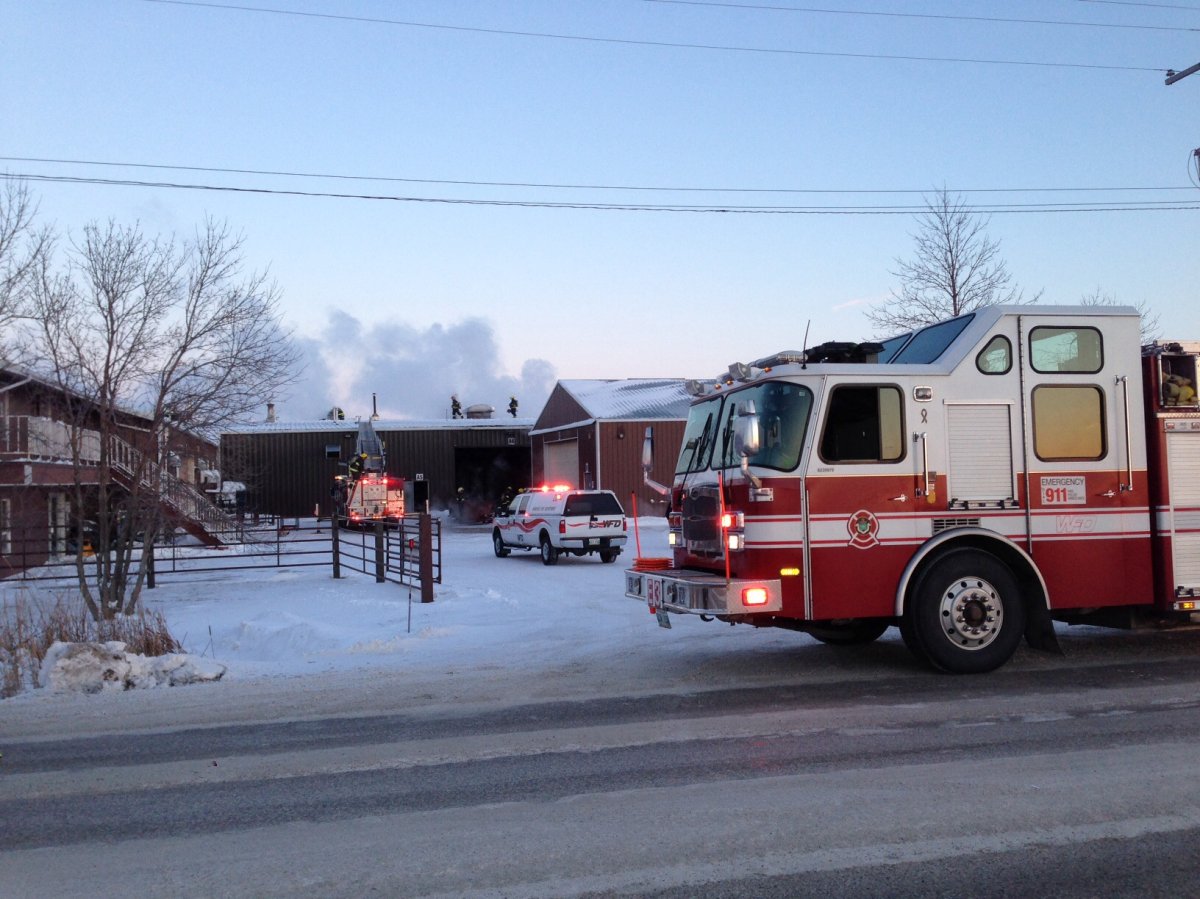 Winnipeg and Springfield fire crews responded to a fire on Ravenhurst Street on Saturday.