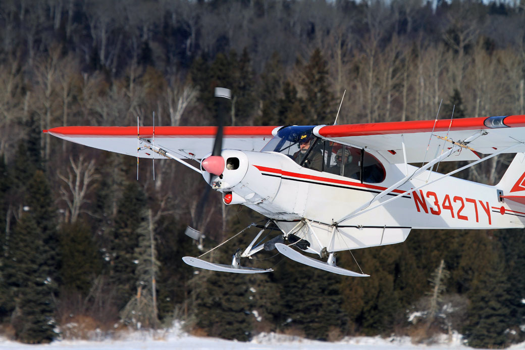 Scientists with Michigan Technological University prepare to conduct aerial surveys of the wolf population on Isle Royale National Park in Northern Michigan. (AP Photo/George Desort, File)