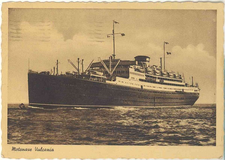The MS Vulcania was the Italian ocean liner that the Rizzuto family travelled on from Sicily to Canada in 1954.