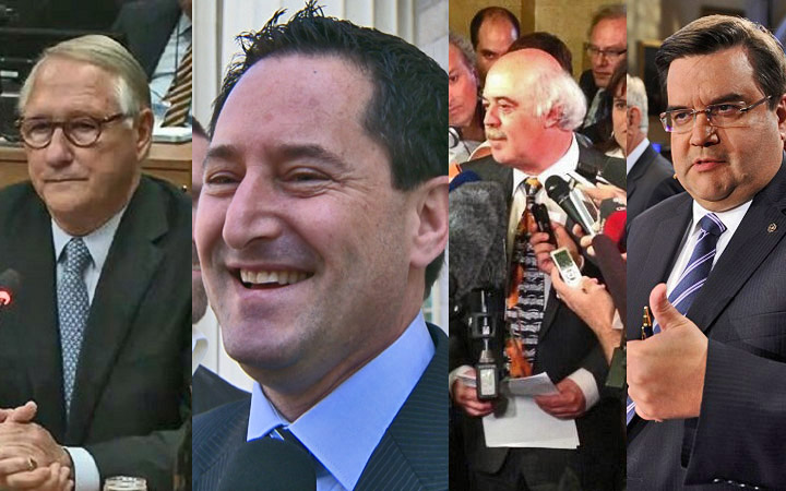 Four mayors of Montreal in the past year: Gerald Tremblay, Michael Applebaum, Laurent Blanchard and Denis Coderre. 