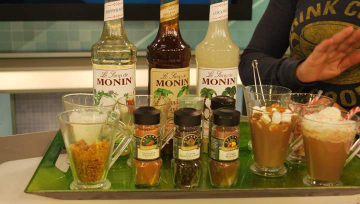 Some tasty hot chocolate drinks sure to warm up everyone on a cold day.