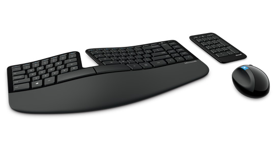 Microsoft’s Sculpt Ergonomic Desktop three piece set will be easy on your wrists and arms