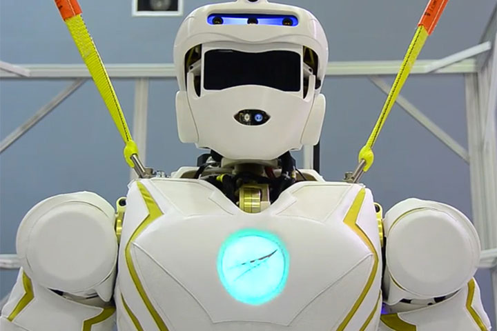 No, this isn't a prototype for Iron Man...at least we don't think so. Meet Valkyrie, NASA's latest robot.