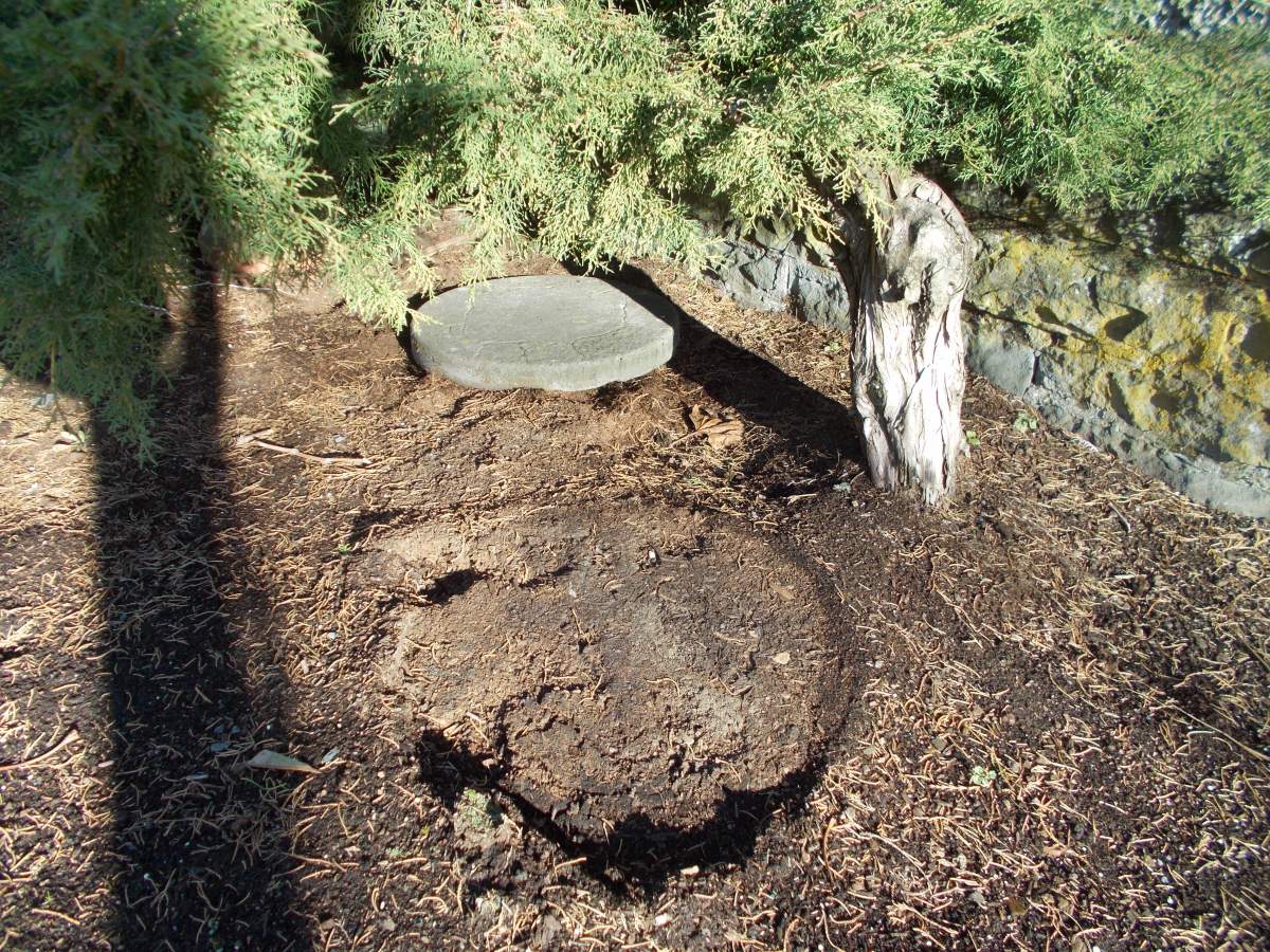 The patio stone. Credit: Nanaimo RCMP.