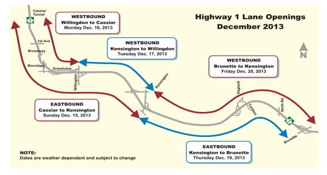 New Highway One lanes open widening one of the most congested areas in Metro Vancouver - image