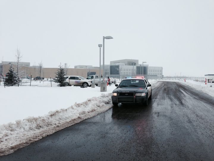 EPS on scene of a hostage taking at the Edmonton Remand Centre Sunday, December 1, 2013.