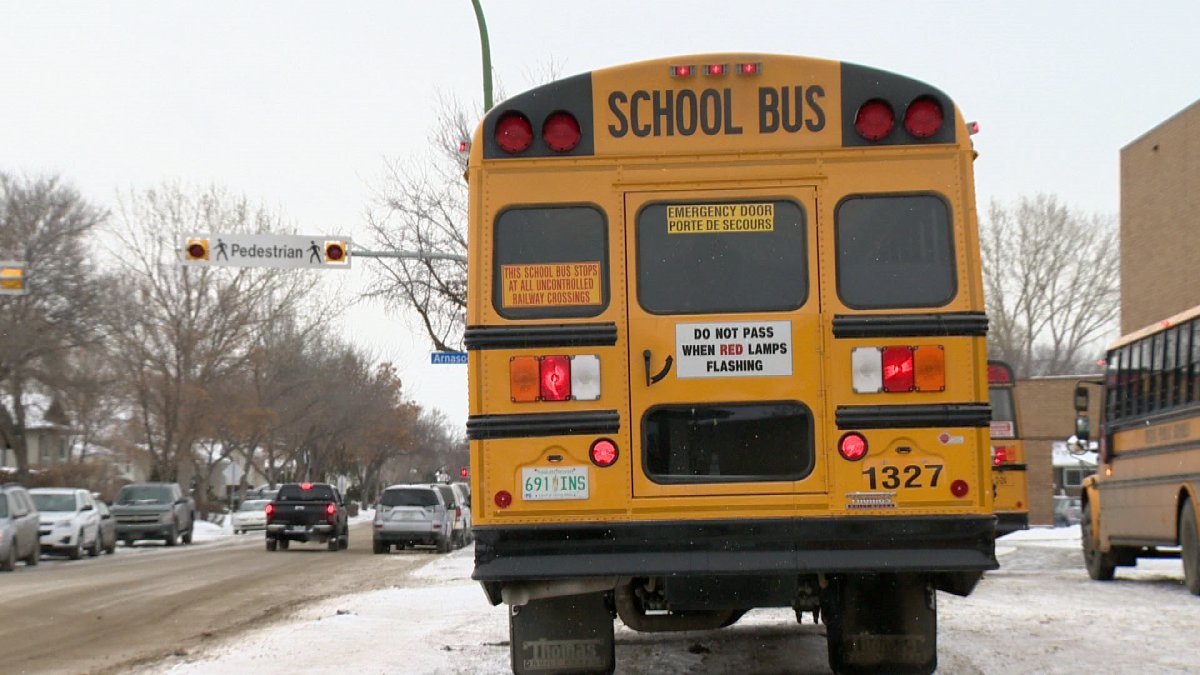 School divisions in and around Regina announced bus cancellations due to extreme cold with temperatures hitting around -50C with the wind chill on Monday.
